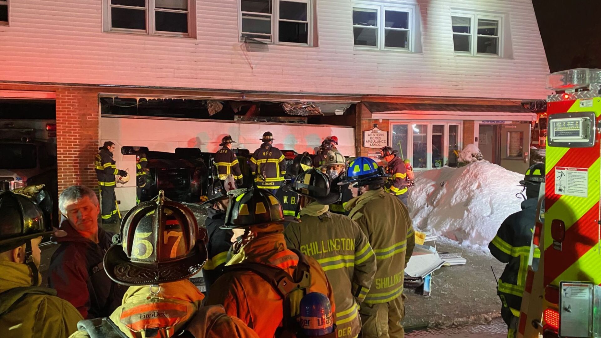 Fire at Western Berks Ambulance building
